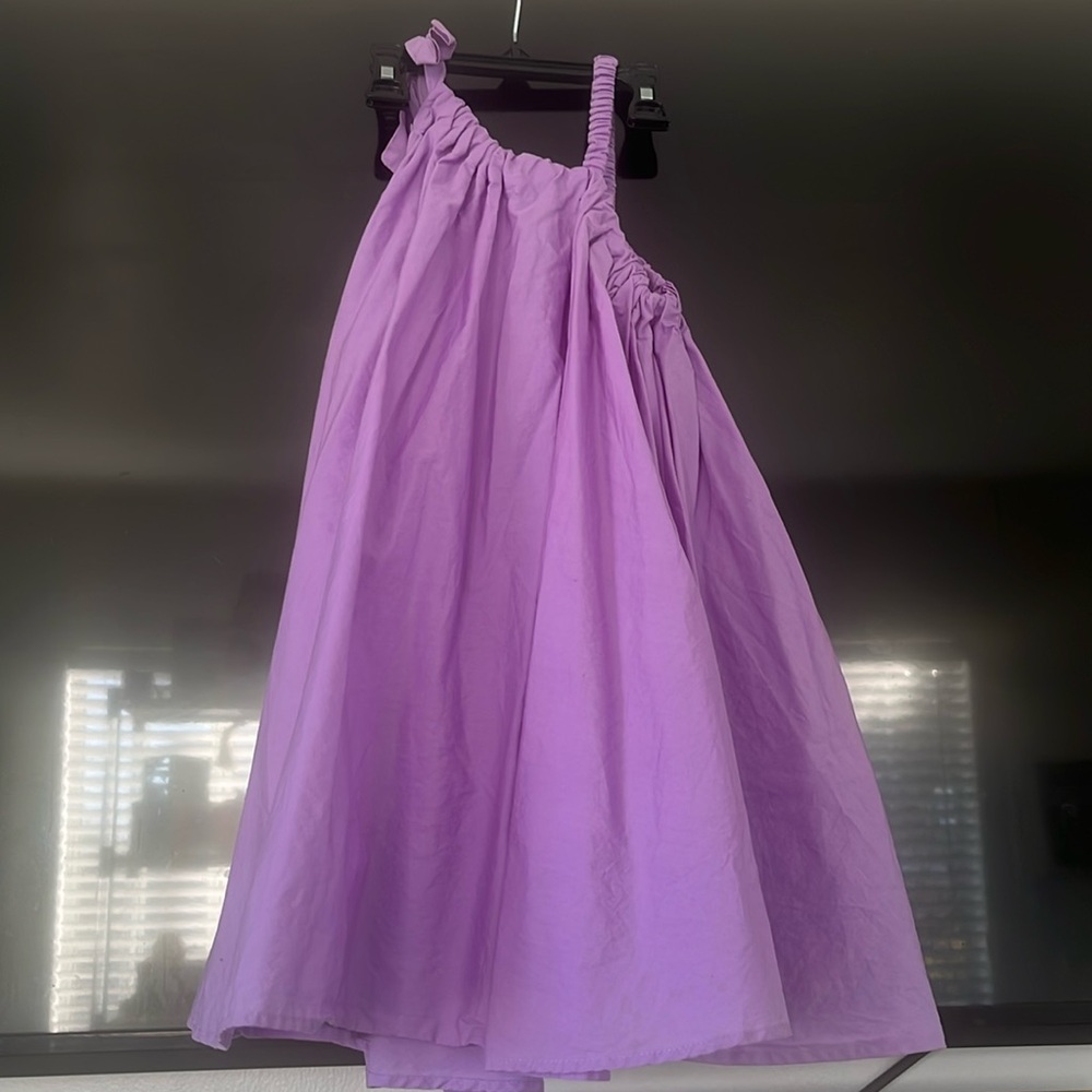 Zara Lavender size 6 Asymmetrical sleeveless  dress